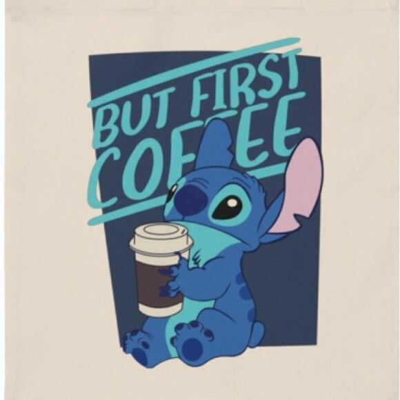 “But First Coffee” Lilo and Stitch Tote - Picture 3 of 3